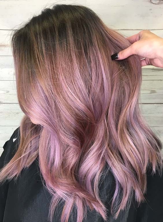 Fantastic Rose Metallic Hair Color Ideas For Fine Hair