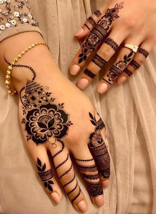 New Style of Henna Mehndi Designs for Hand & Finger